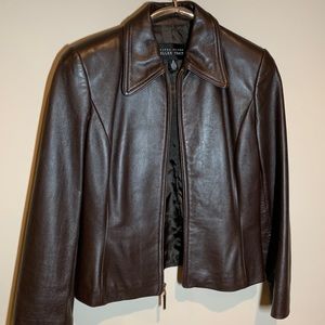 Linda Allard Ellen Tracy leather Jacket
